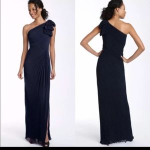 Tadashi shoji navy gown